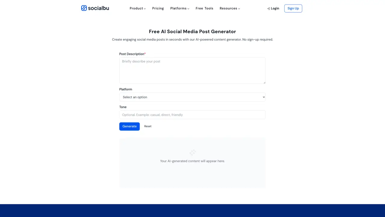 AI Social Media Post Writerby Socialblu featured image