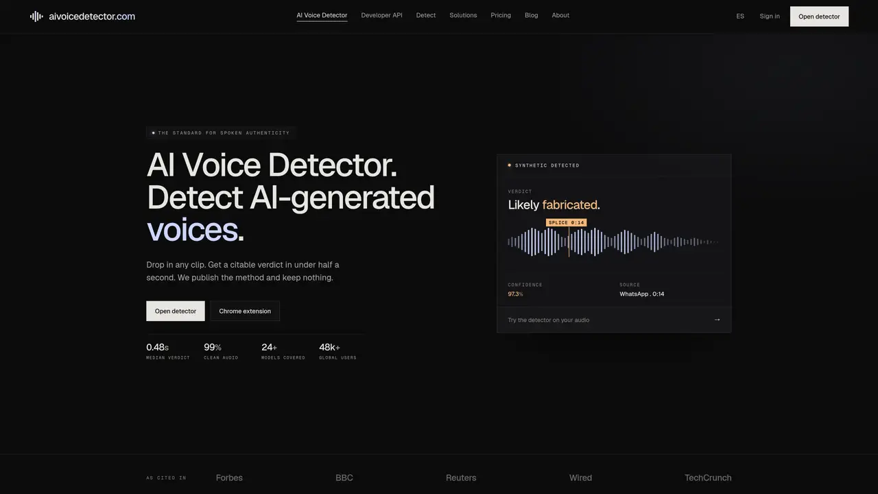 AI voice detector featured image