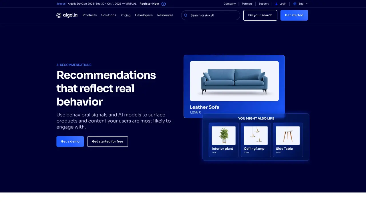 Algolia Recommend featured image