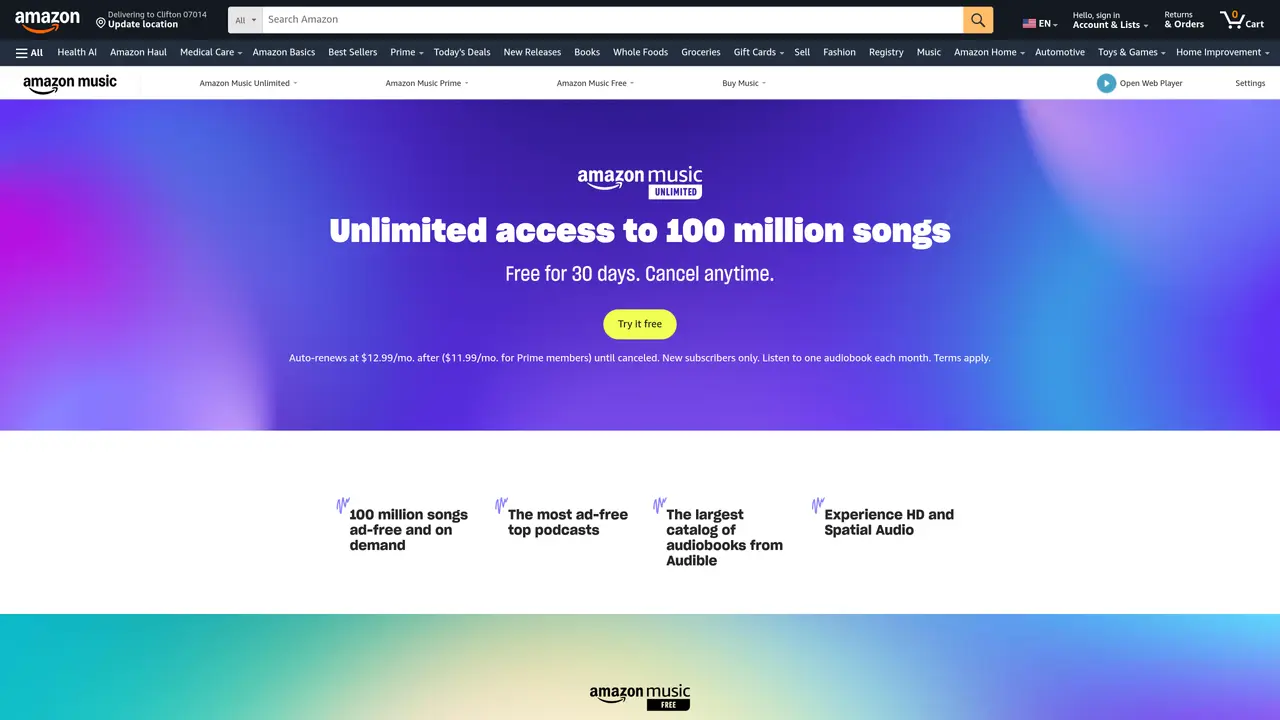 Amazon Music featured image