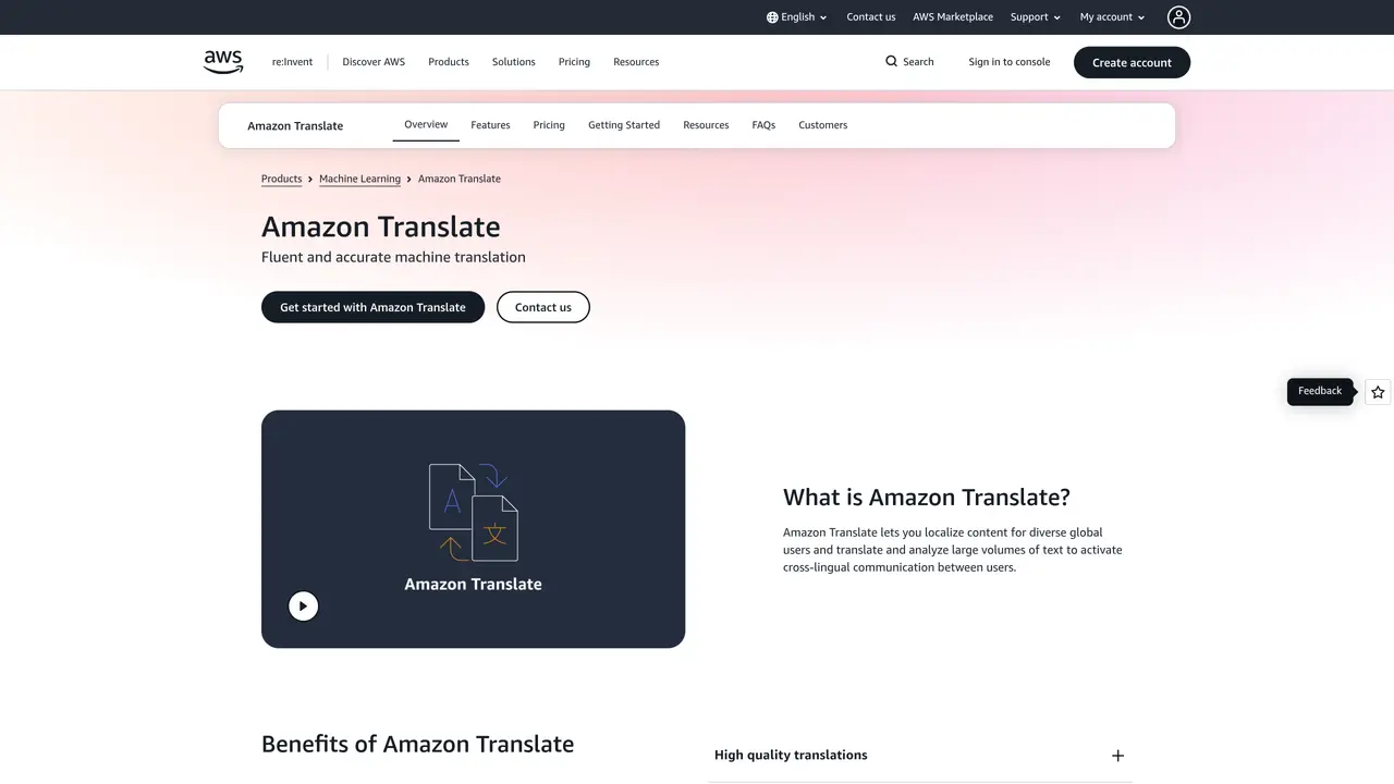 AWS Translate featured image