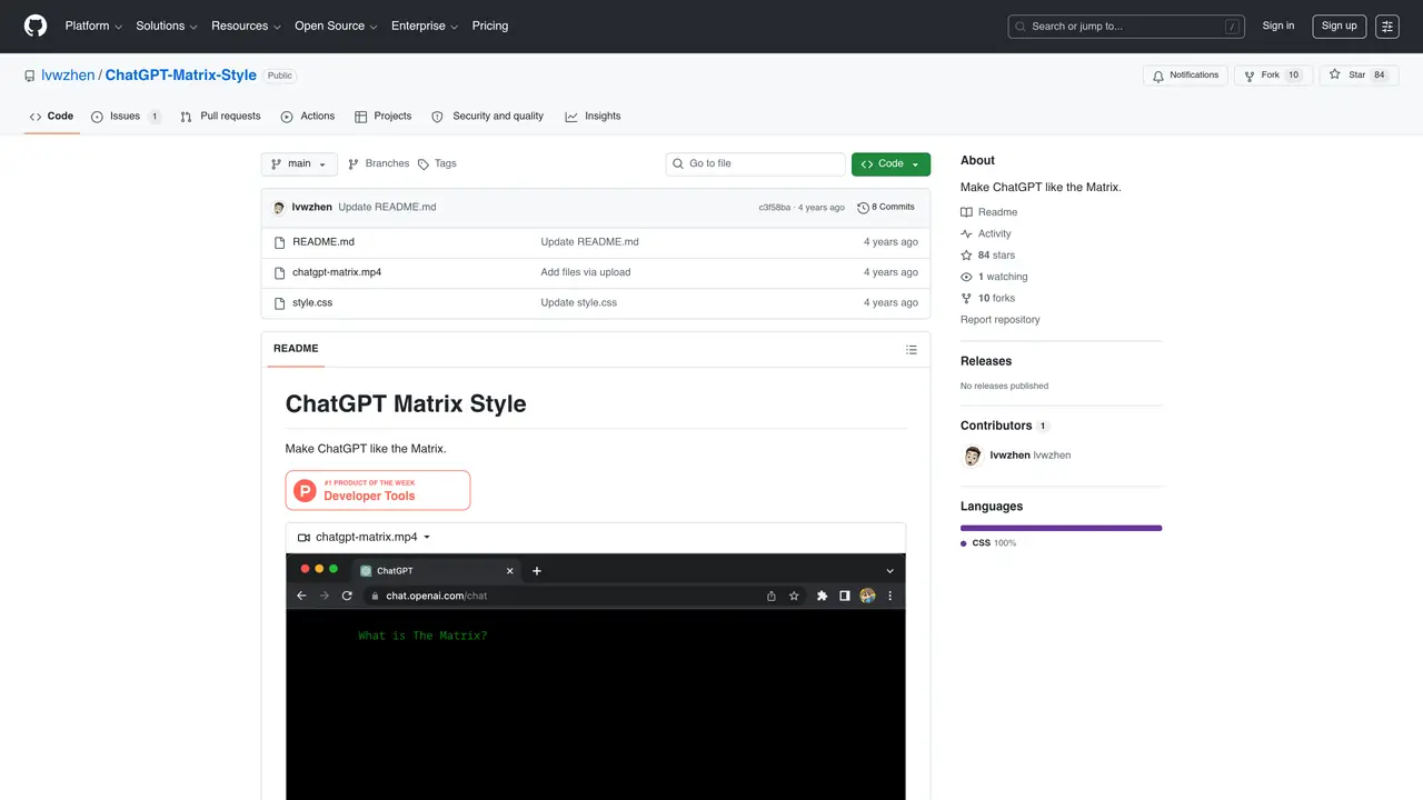 ChatGPT Matrix Style featured image