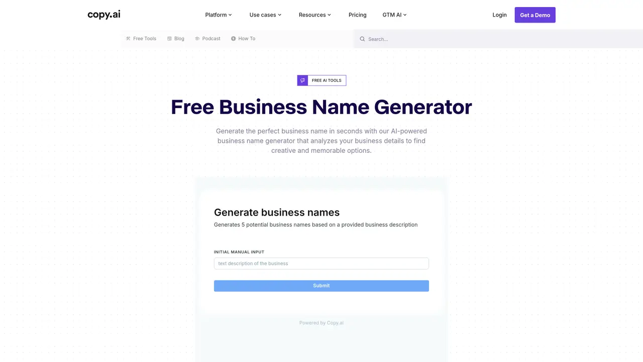 Copy AI Name Generator featured image