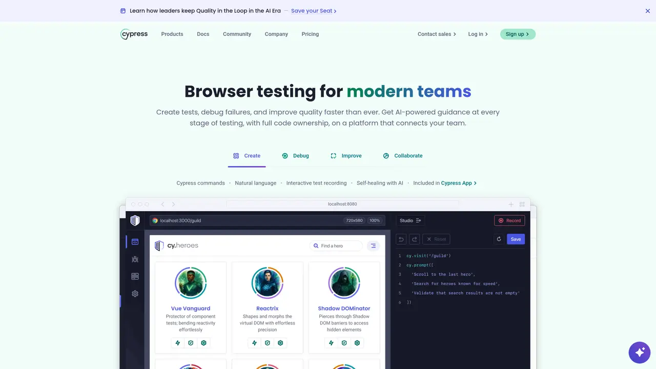 Cypress.io featured image