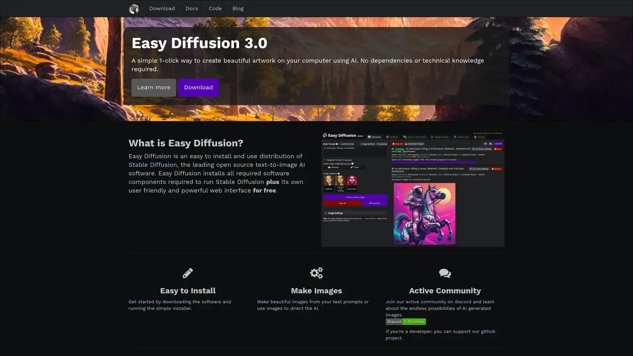 Easy Diffusion featured image
