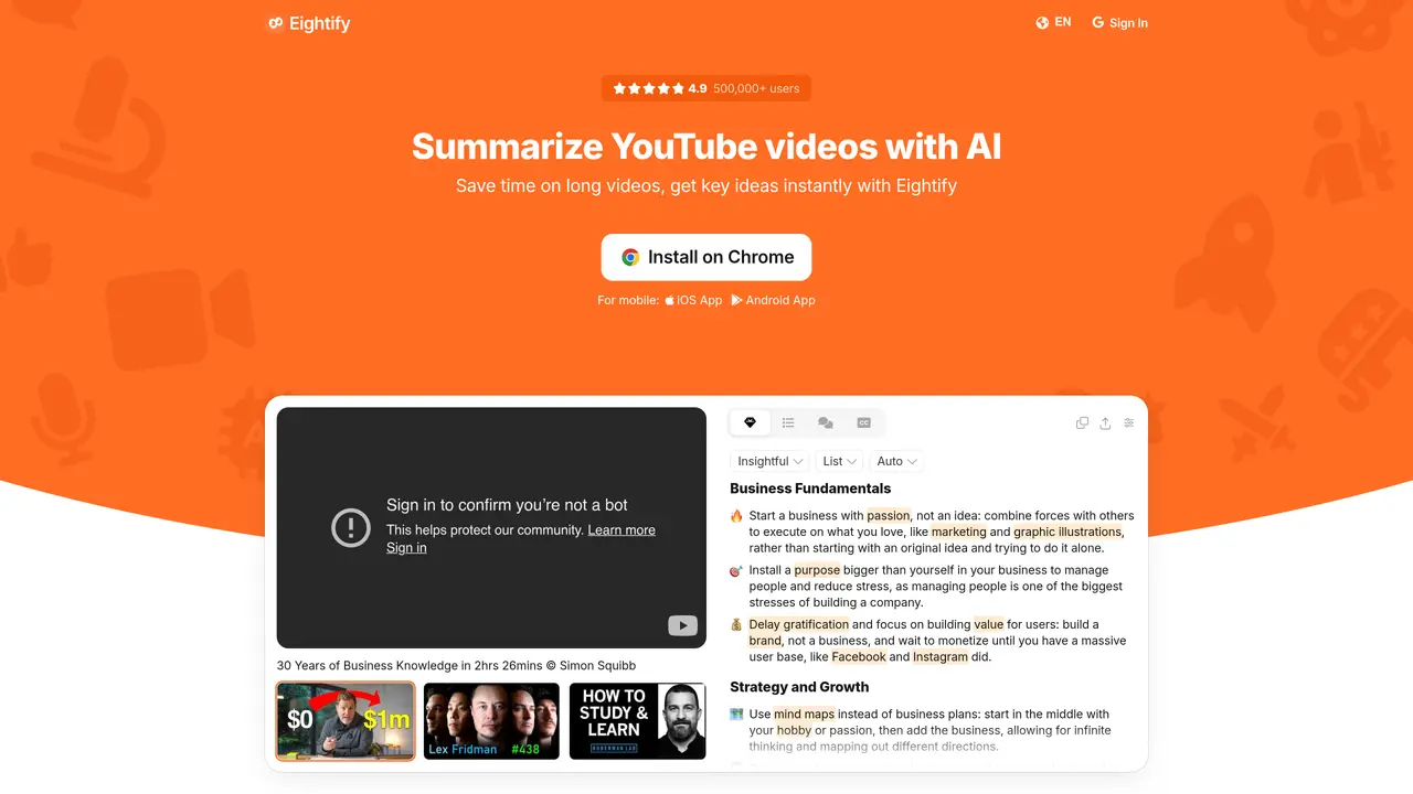 Eightify featured image