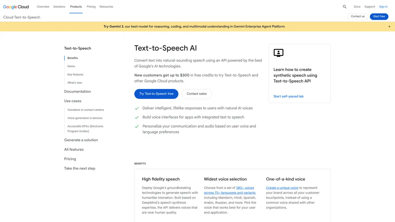 Google Cloud Text-To-Speech featured image