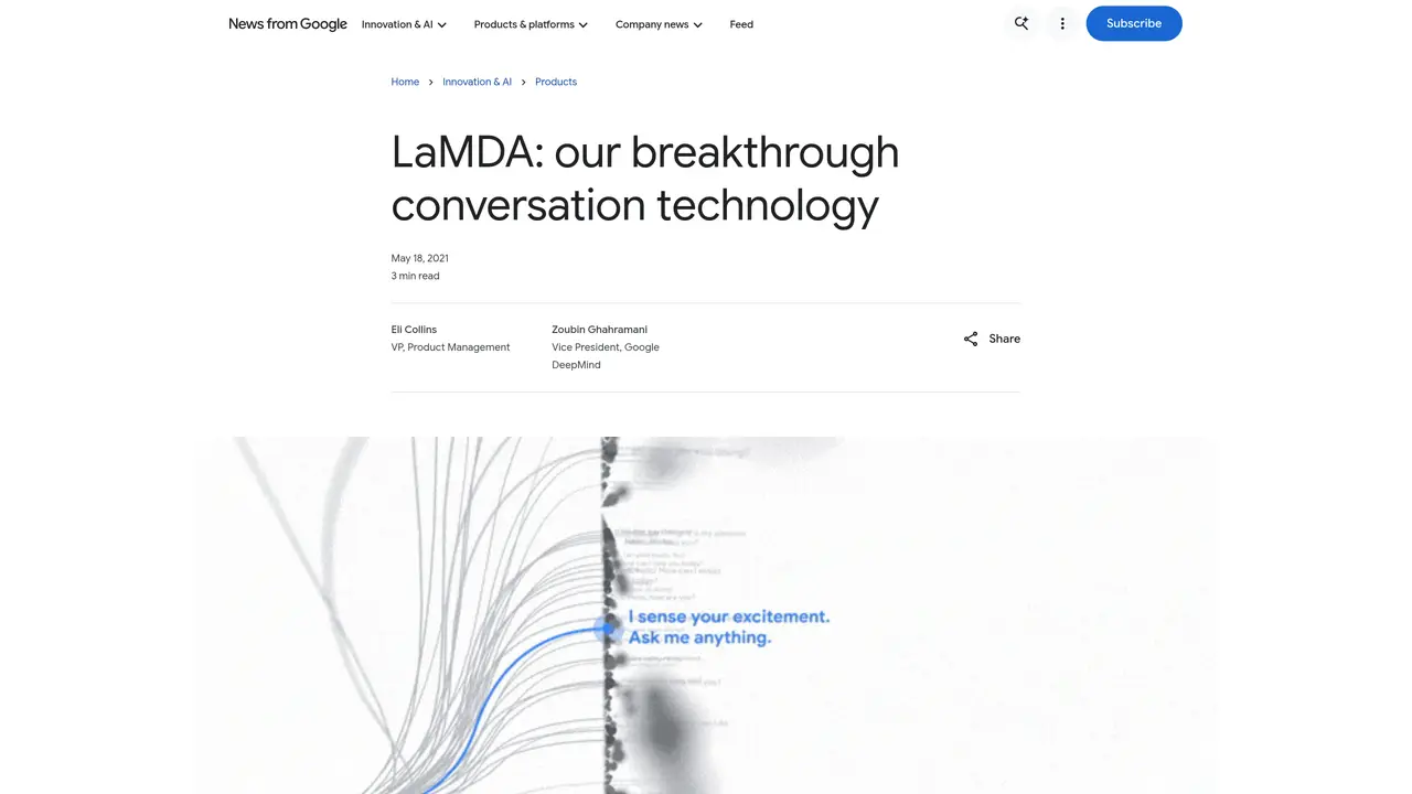 Google LaMDA featured image