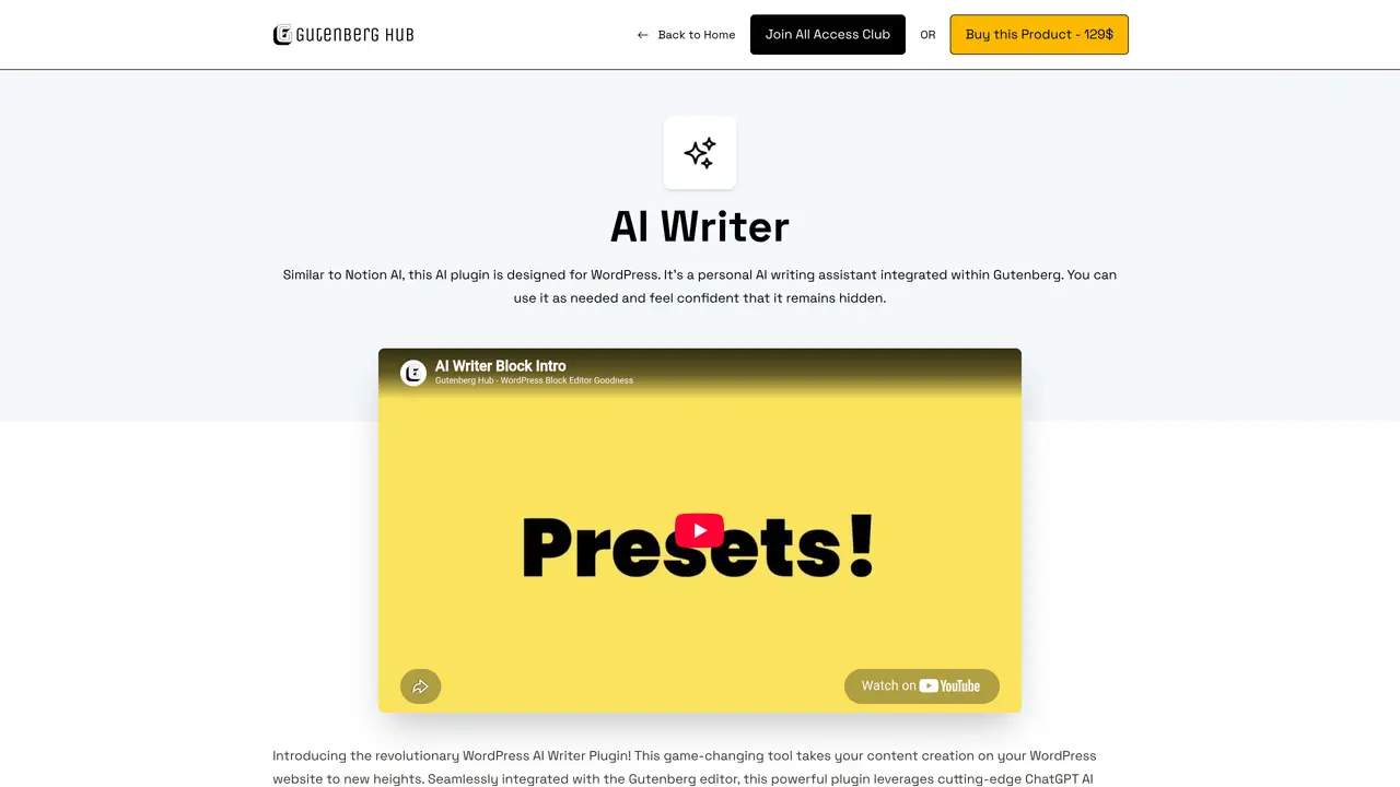 Gutenberg Hub featured image