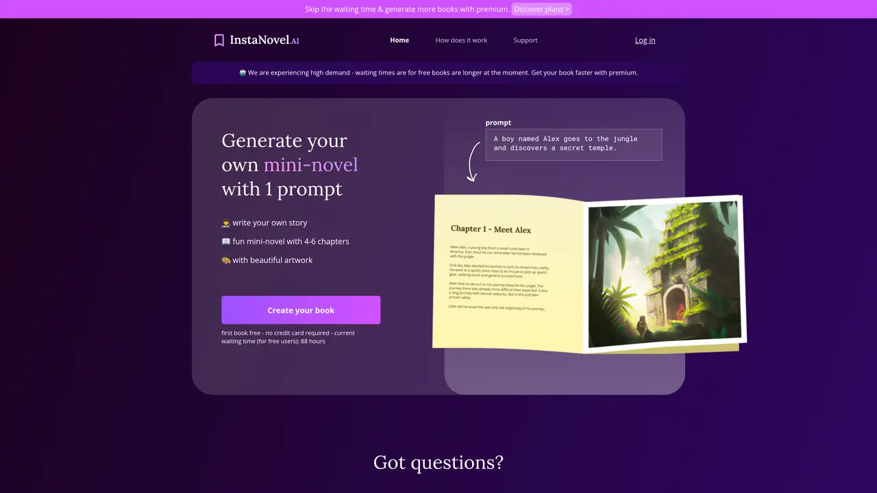 InstaNovel AI featured image