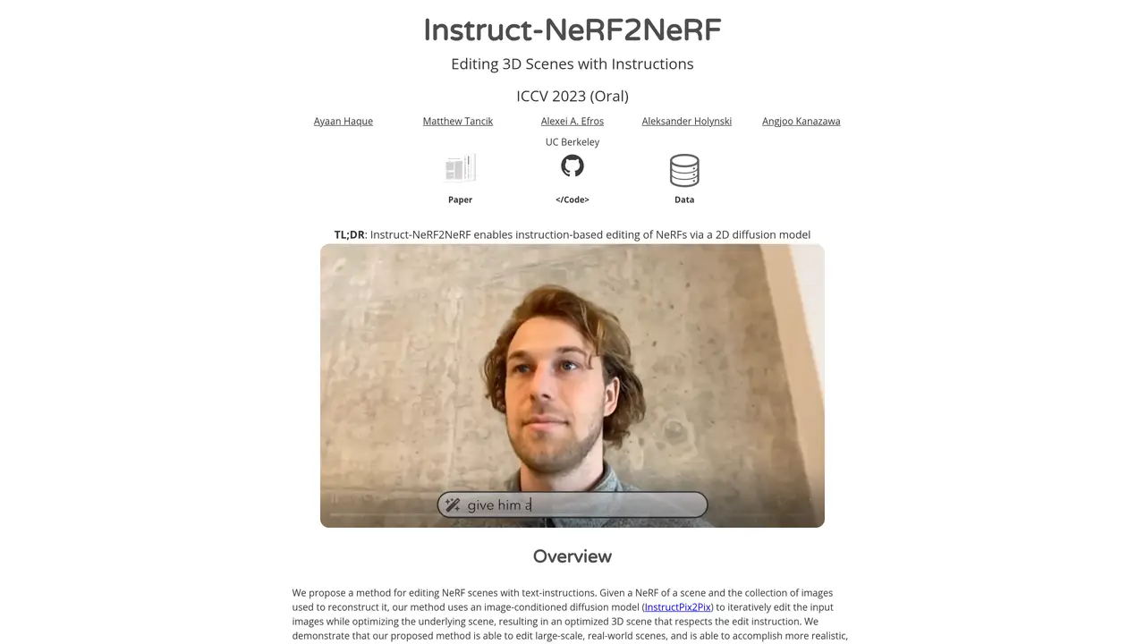Instruct NeRF2NeRF featured image