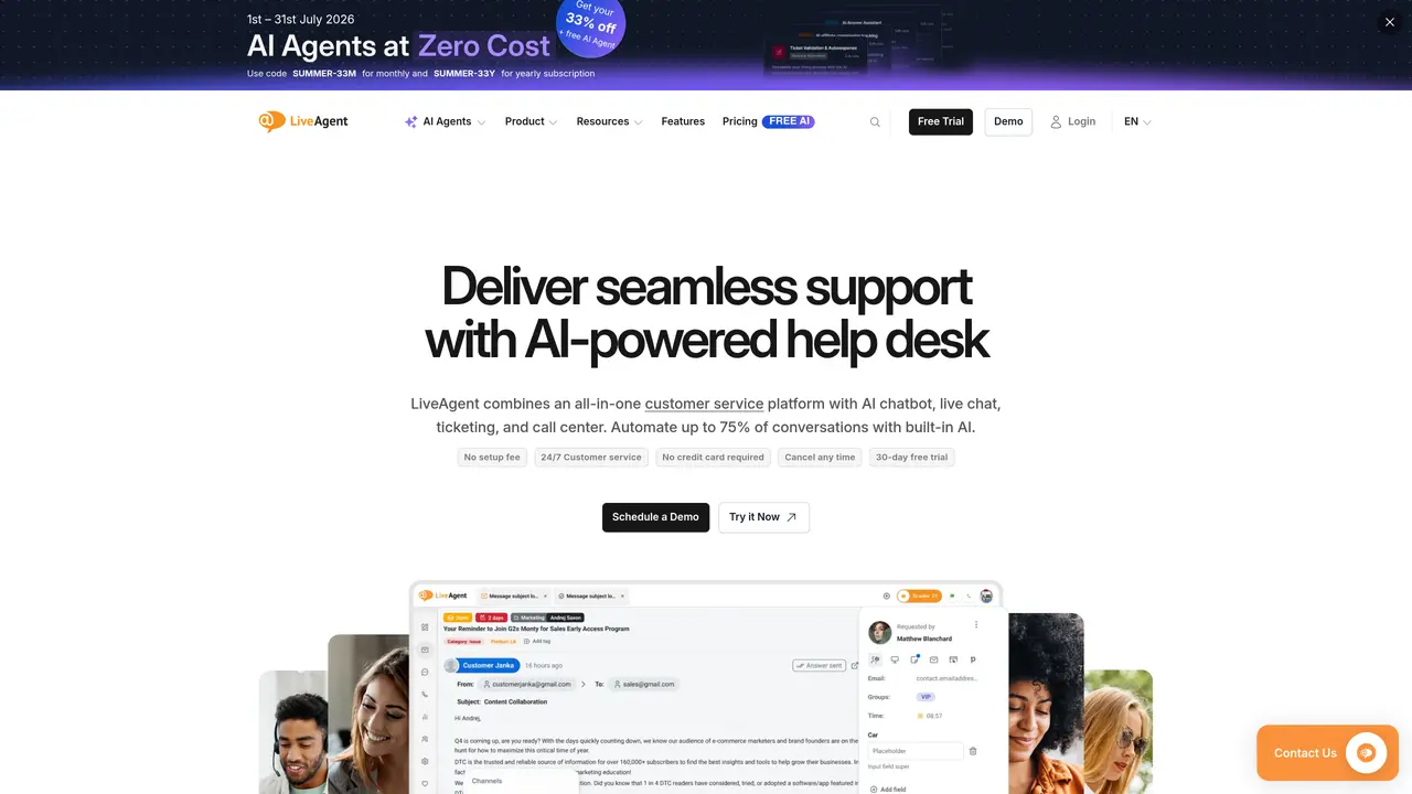 LiveAgent featured image