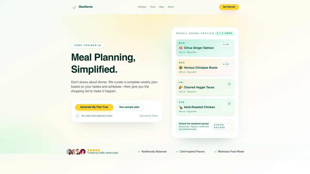MealGenie featured image