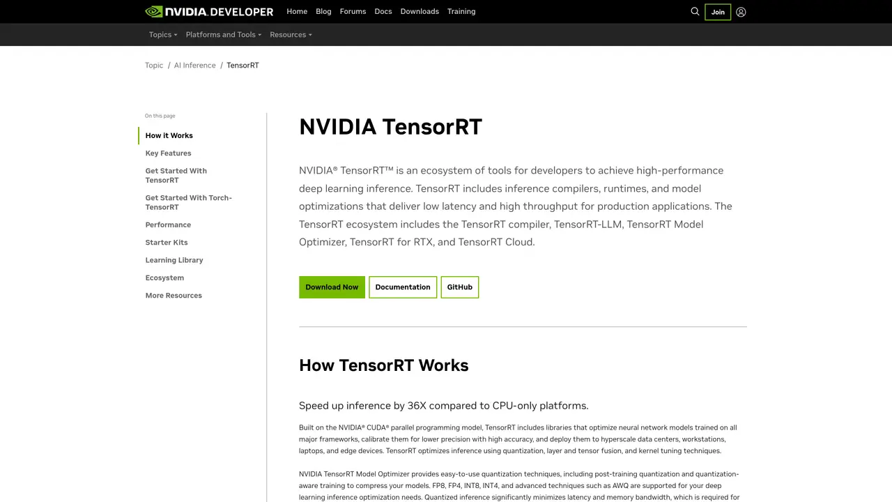 NVIDIA TensorRT featured image
