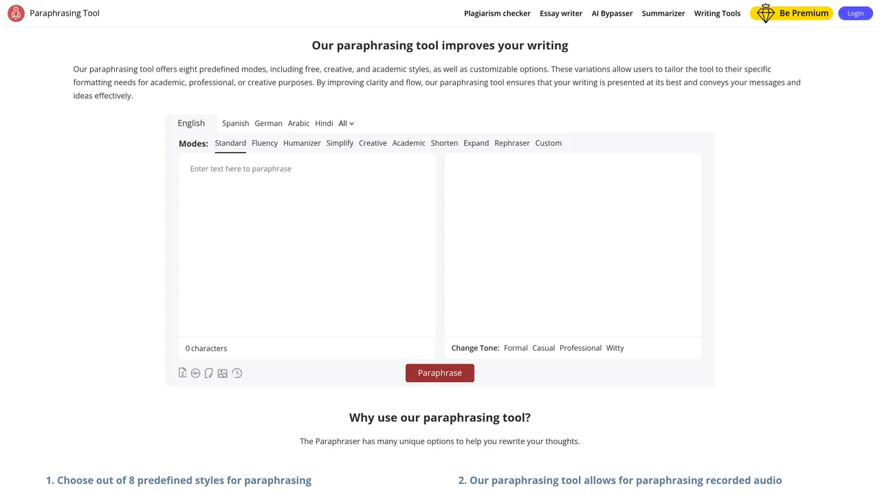 Paraphrasing Tool featured image