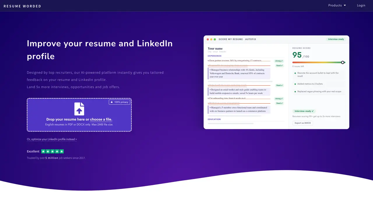 Resume Worded featured image