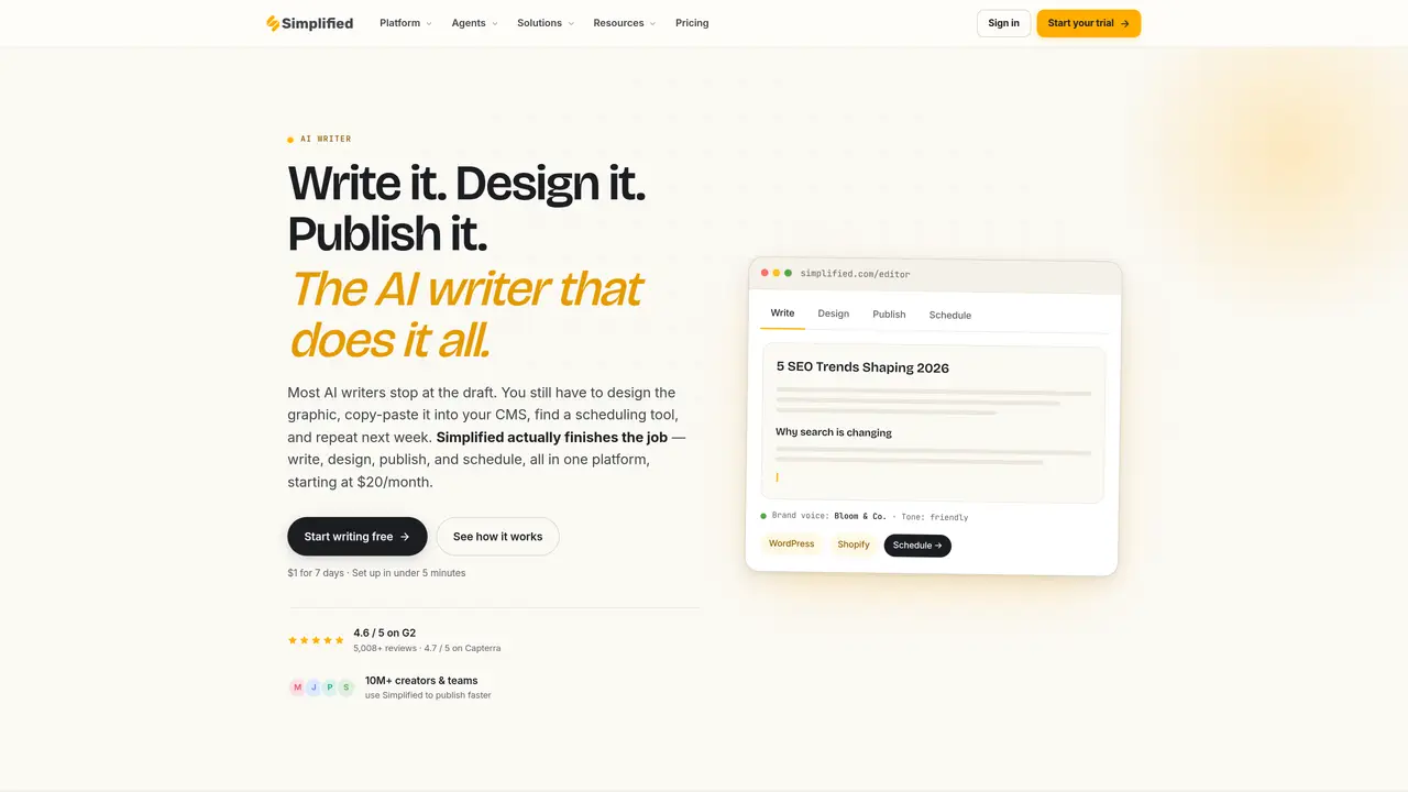 Simplified AI Writer featured image