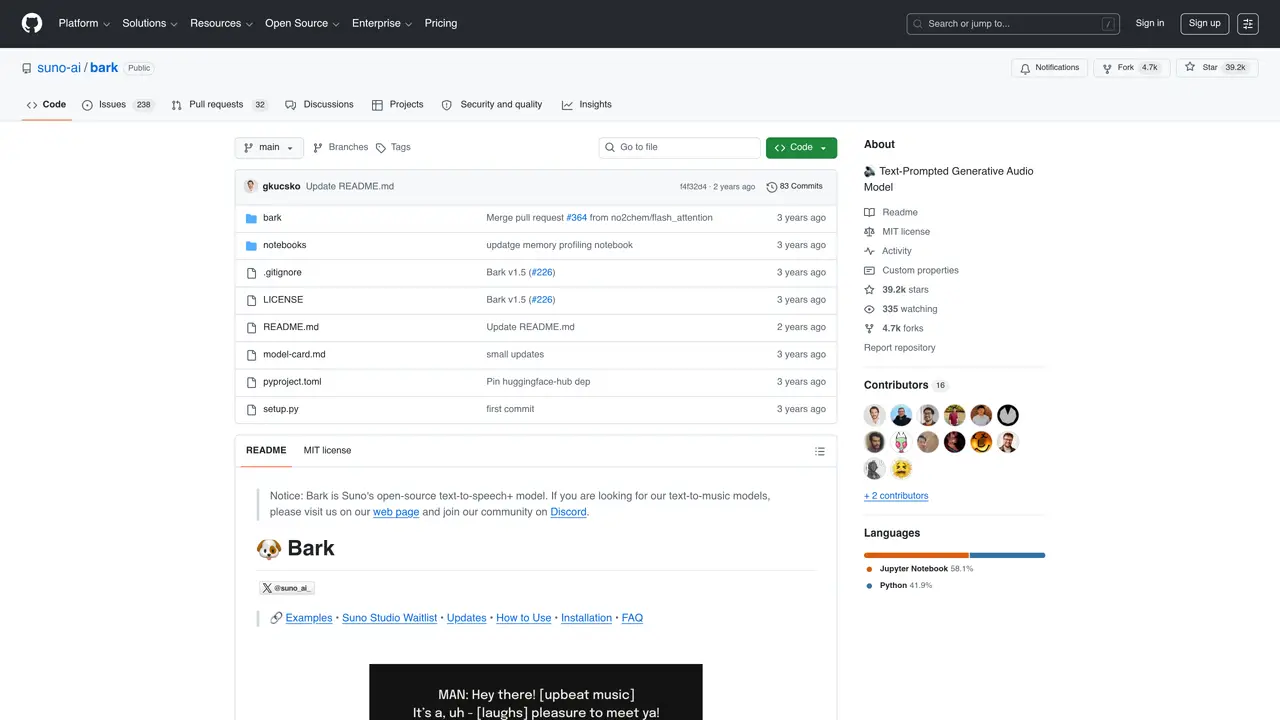 Suno AI Bark featured image