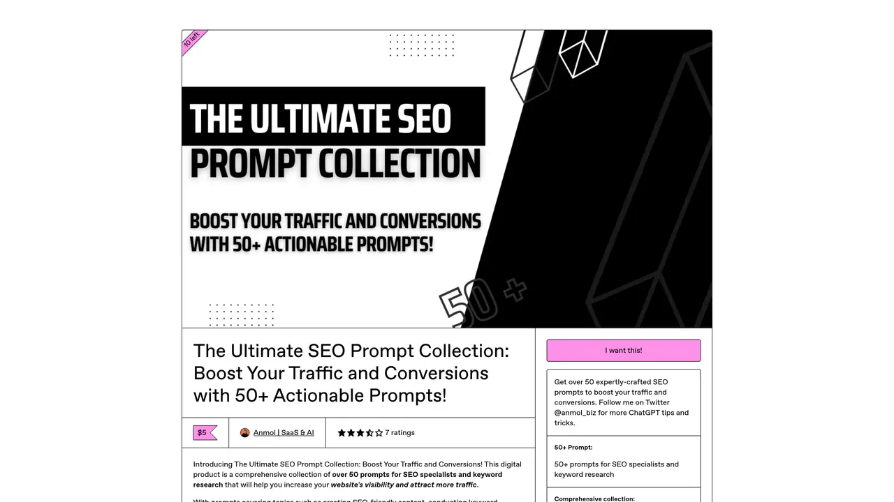 The Ultimate SEO Prompt Collection featured image