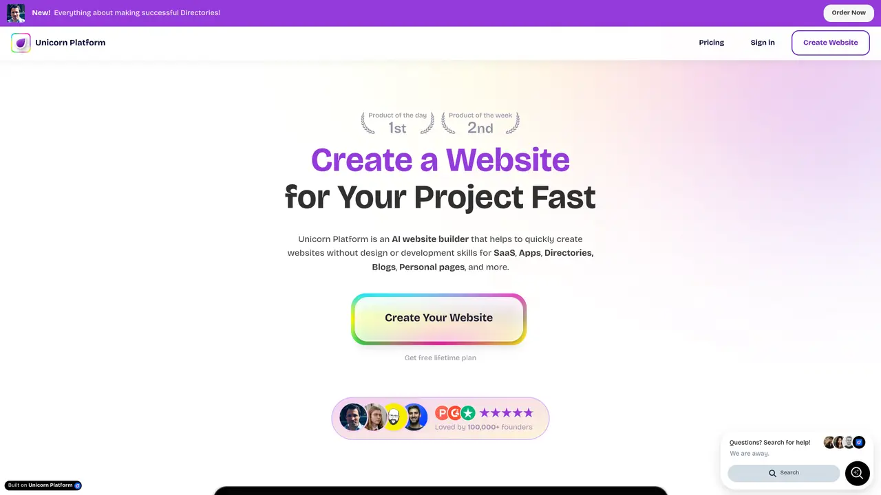 Unicorn Platform featured image