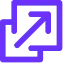Upscale media icon