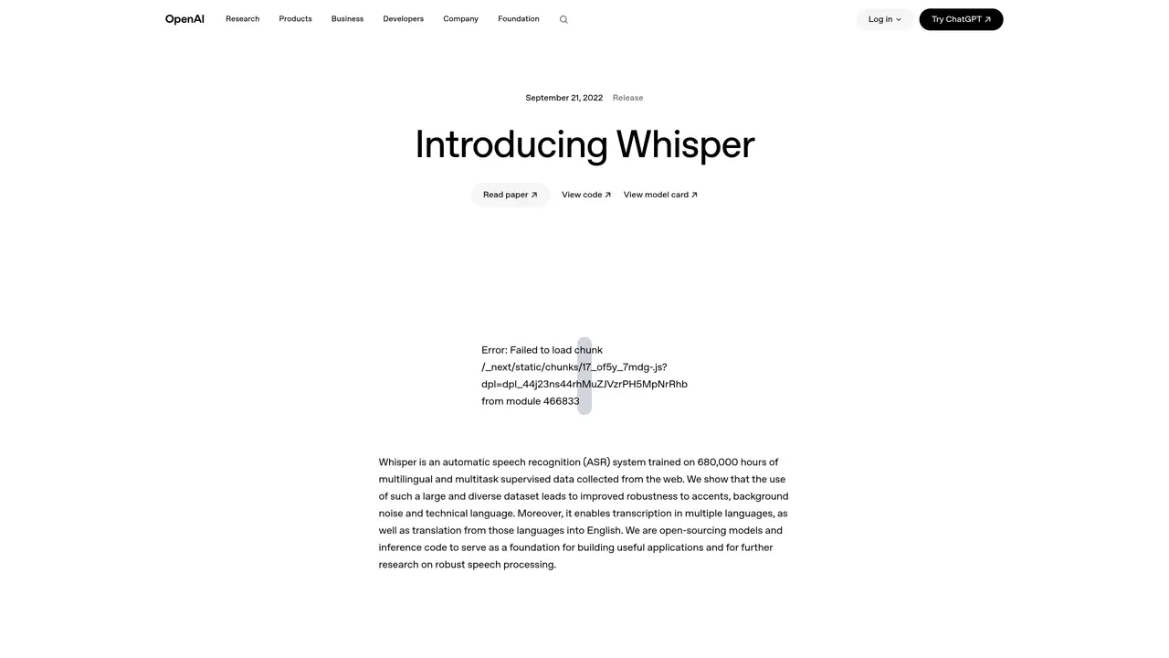 Whisper by OpenAI featured image