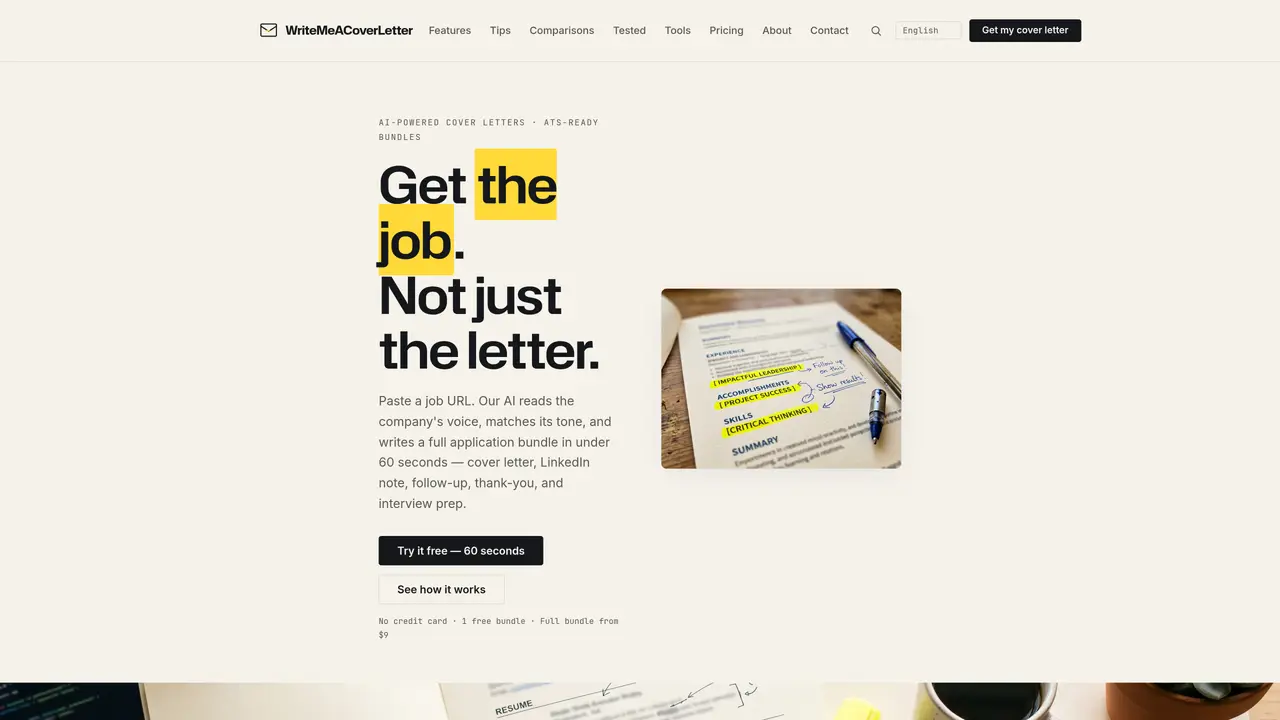 Write Me A Cover Letter featured image