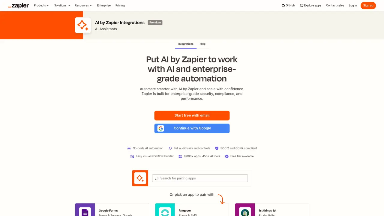 Zapier AI Integrations featured image