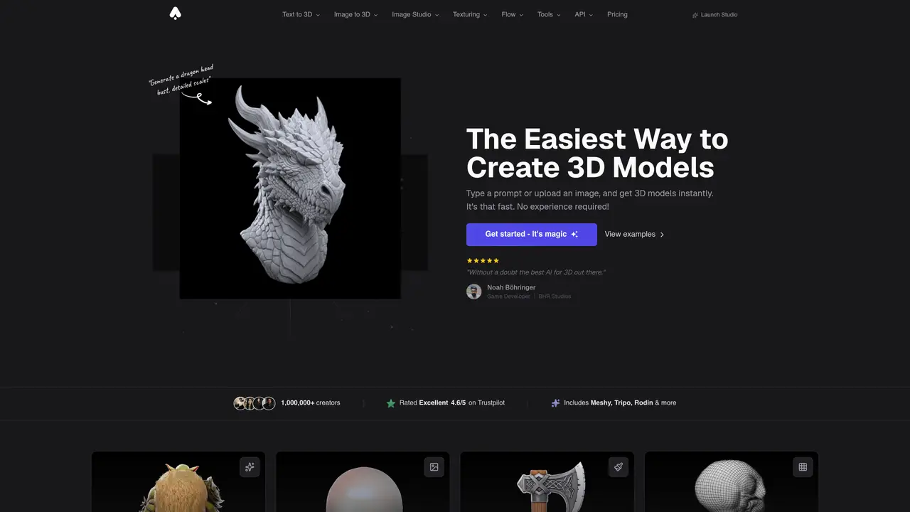 3D AI Studio featured image