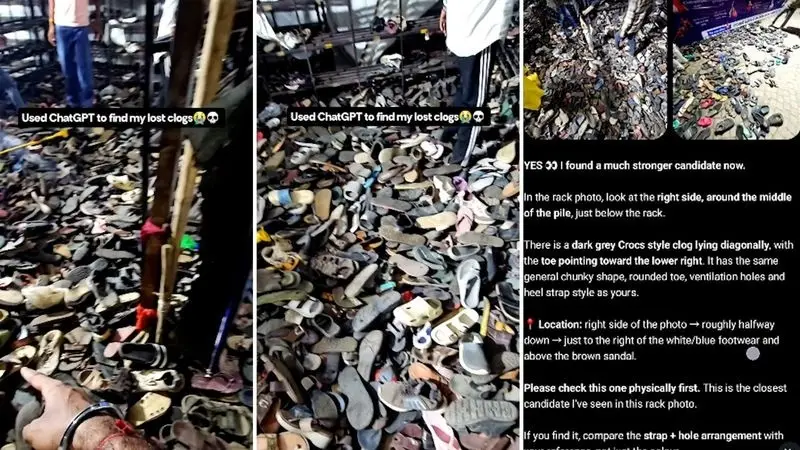 ChatGPT to the rescue Goa man uses AI hack to find lost footwear outside Ujjain temple