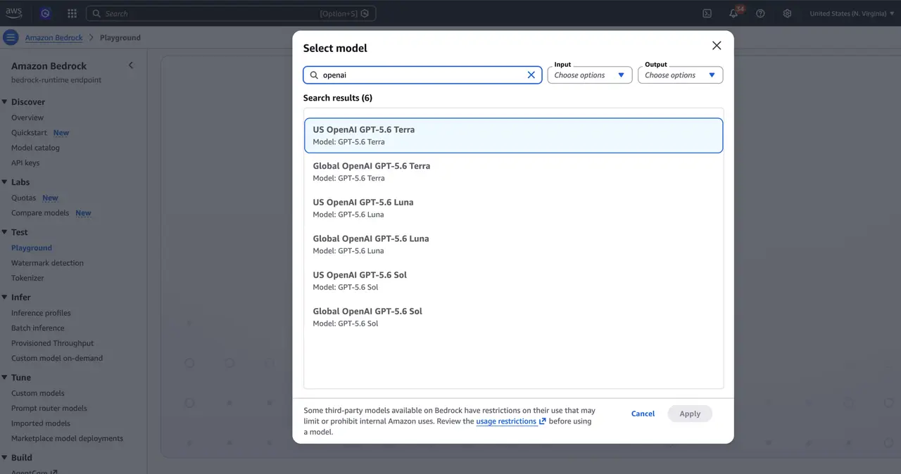Introducing cross-Region inference for OpenAI GPT-5.6 models on Amazon Bedrock