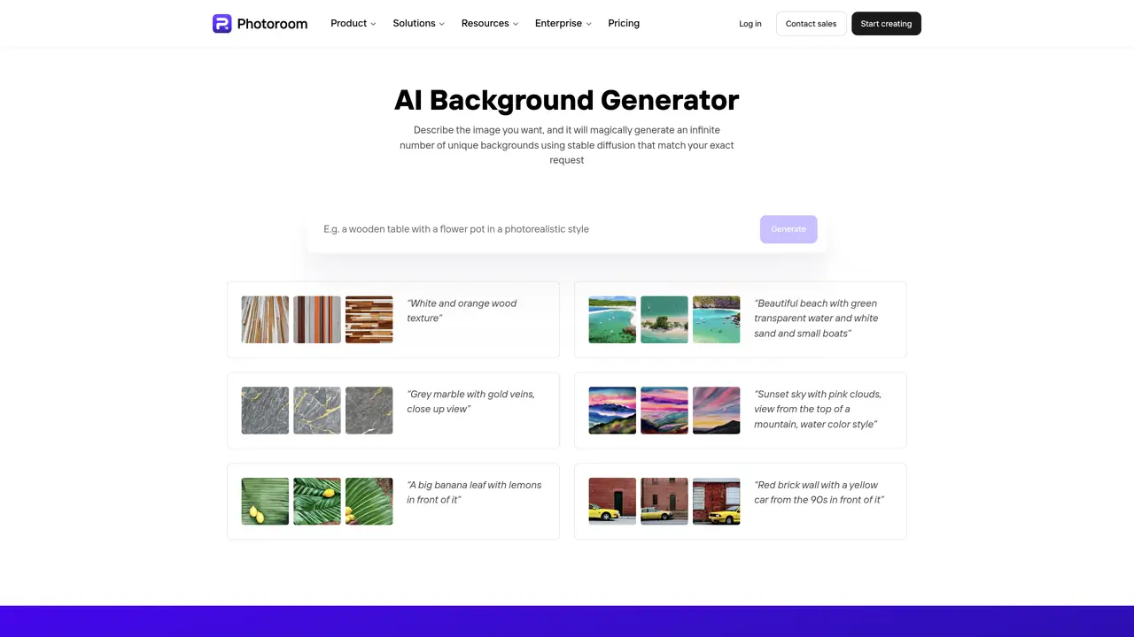 AI Background Generator by PhotoRoom featured image