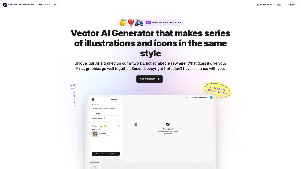 AI Illustration Generator featured image