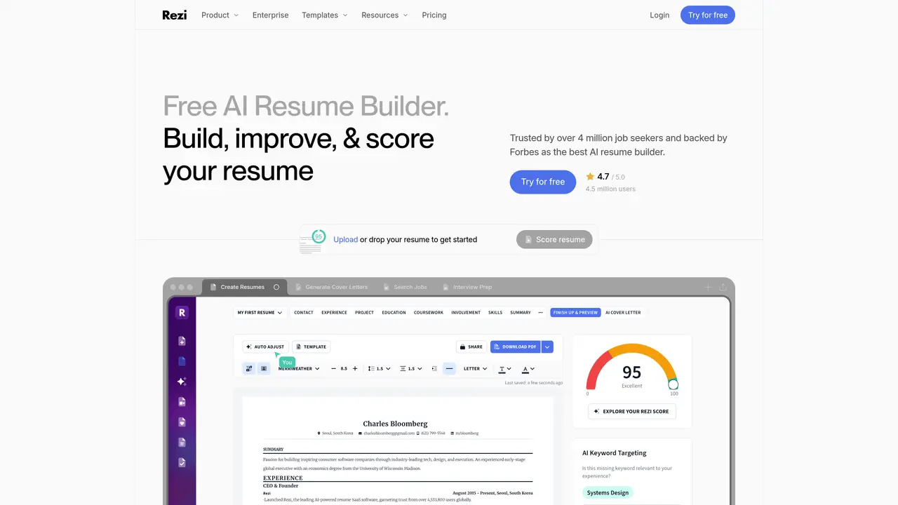 AI Resume Editor featured image