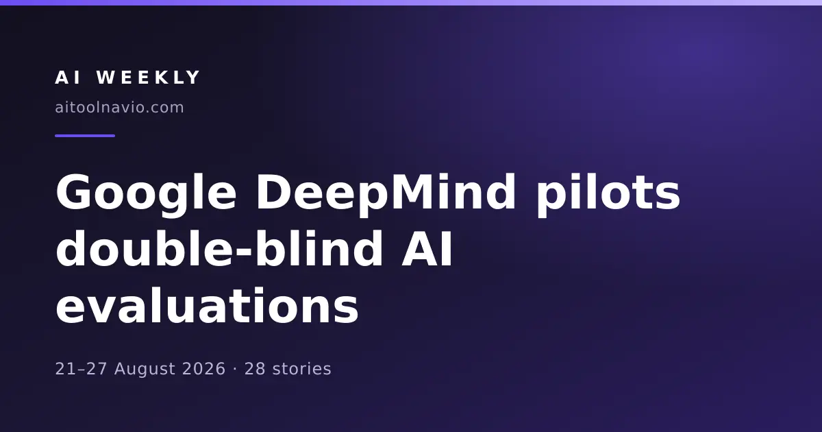 AI Weekly cover for 21–27 August 2026