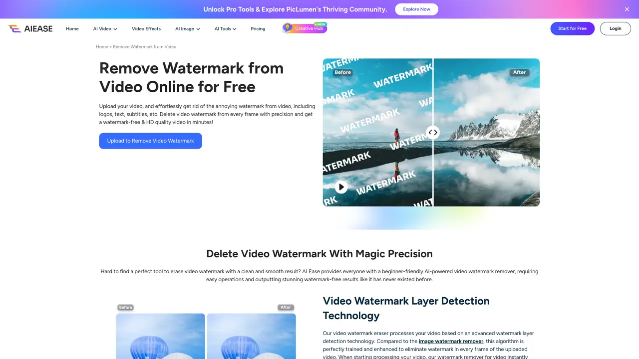AIEase Video Watermark Remover featured image