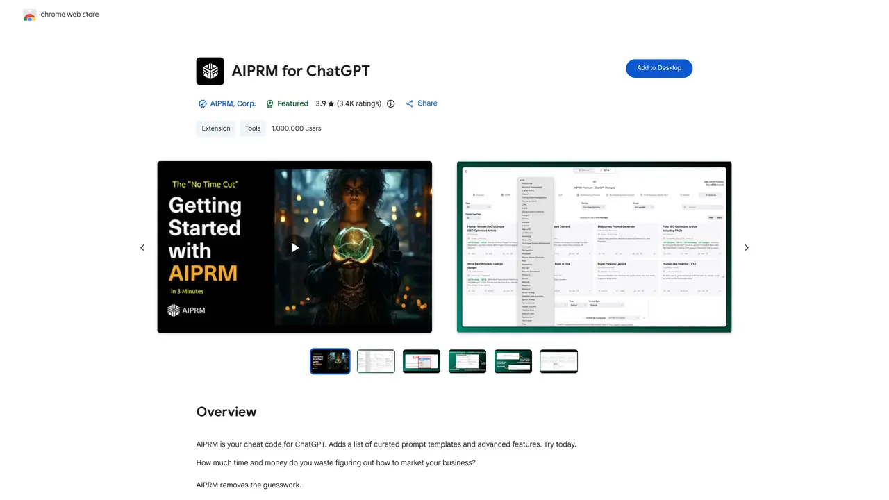AIPRM for ChatGPT featured image