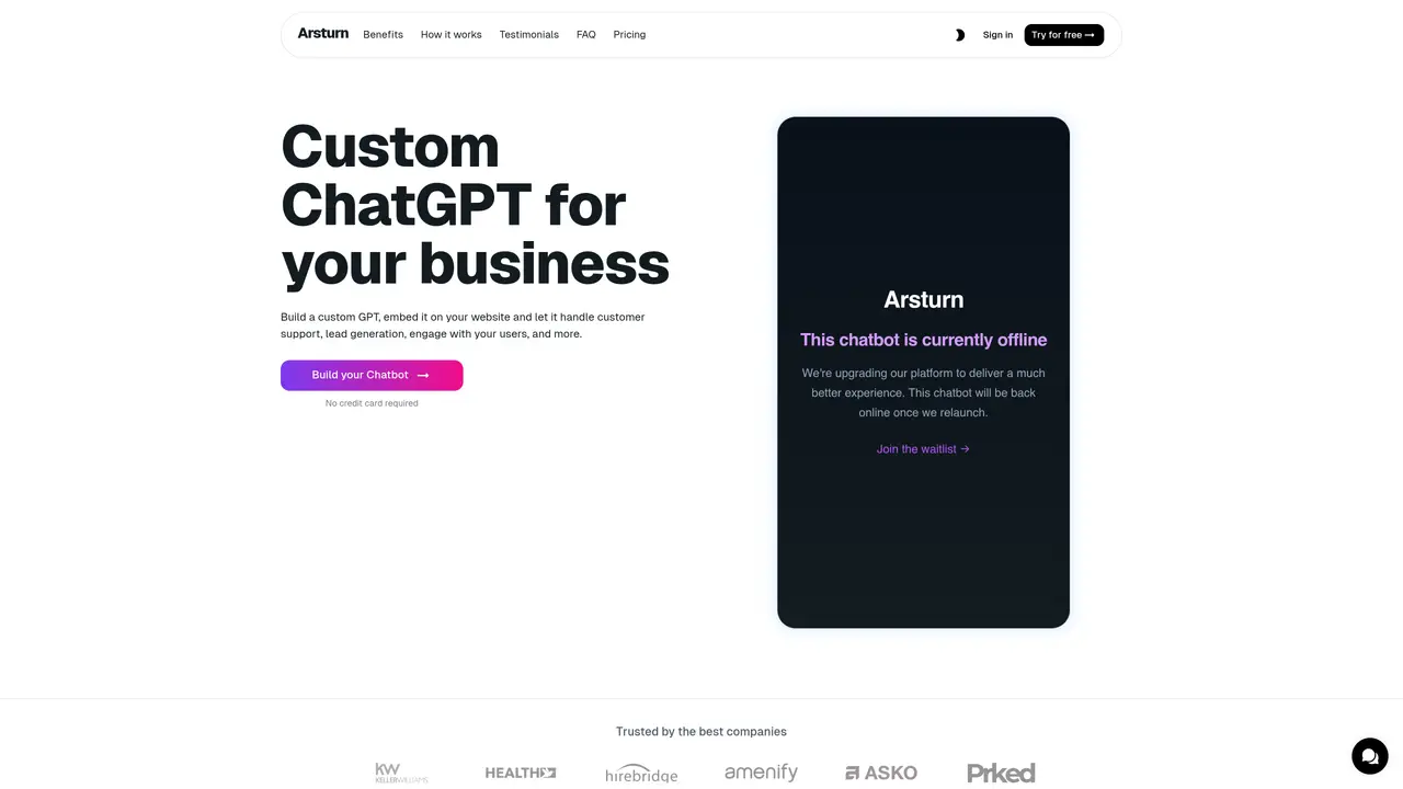 Arsturn AI featured image