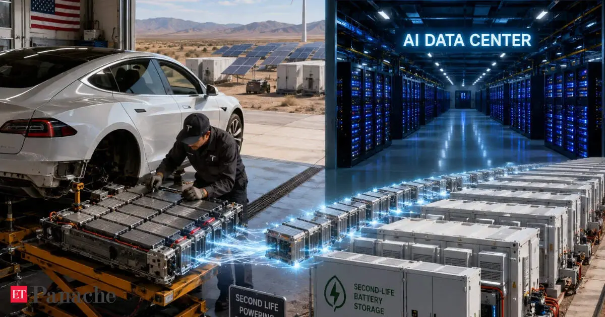 This US company is repurposing old EV batteries in Nevada to power AI data centres. This could solve one of AI’s biggest problems