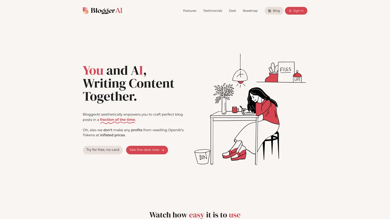 BloggerAI featured image