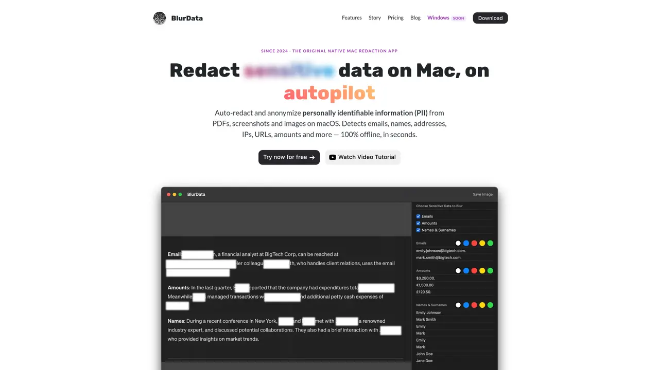 BlurData featured image