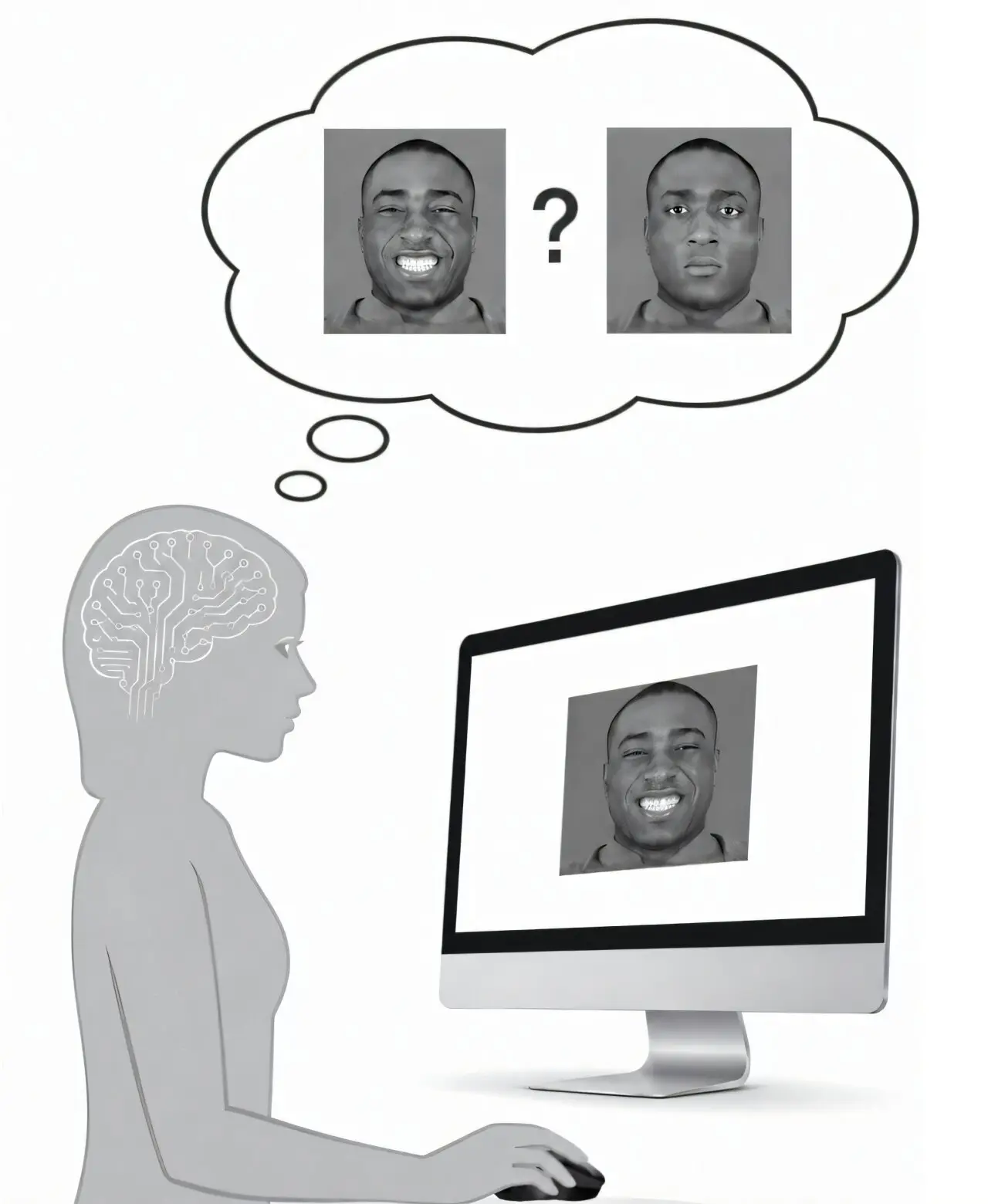 Brain recordings hint at how AI reads facial expressions differently from us