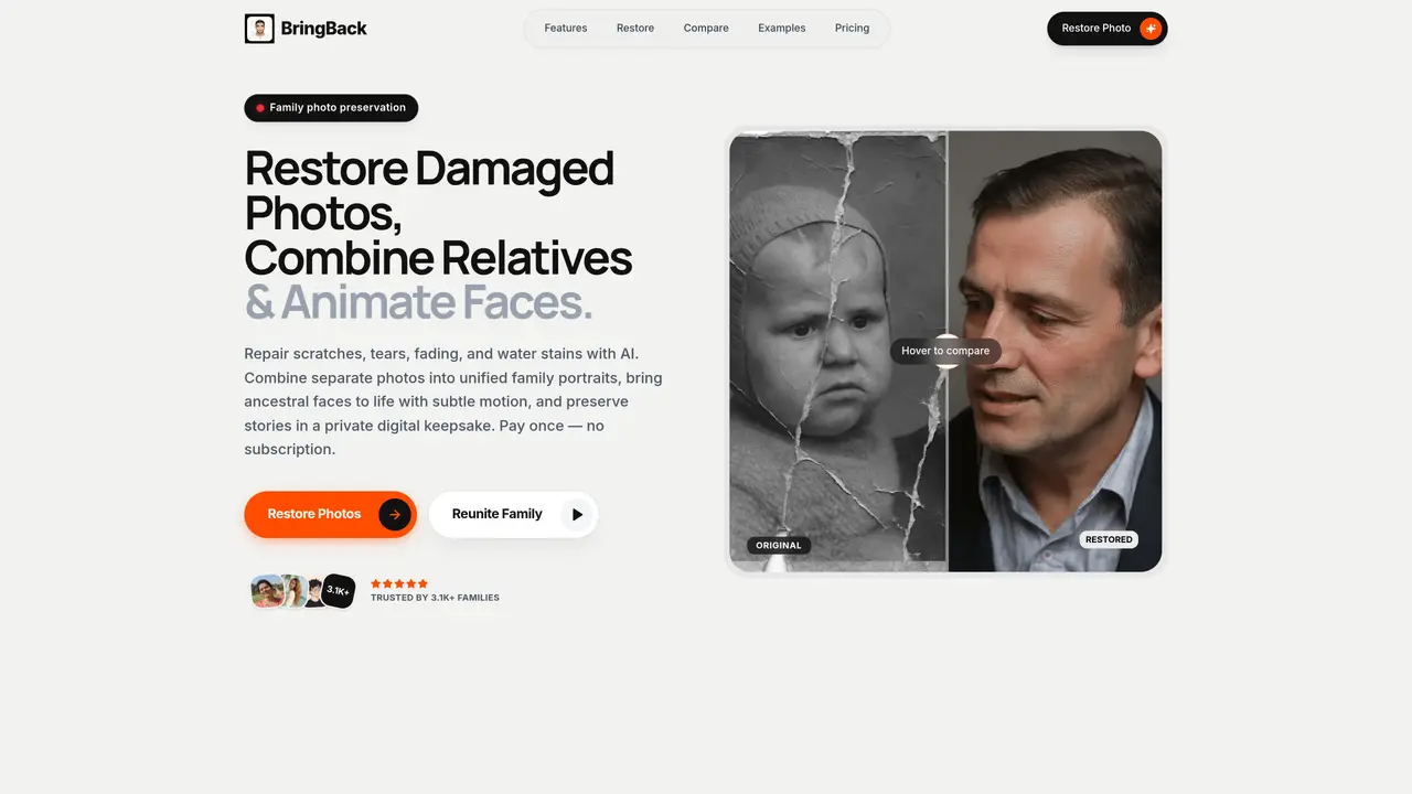 BringBack AI featured image