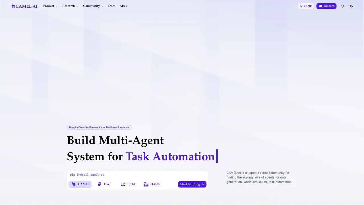 CAMEL-AI featured image