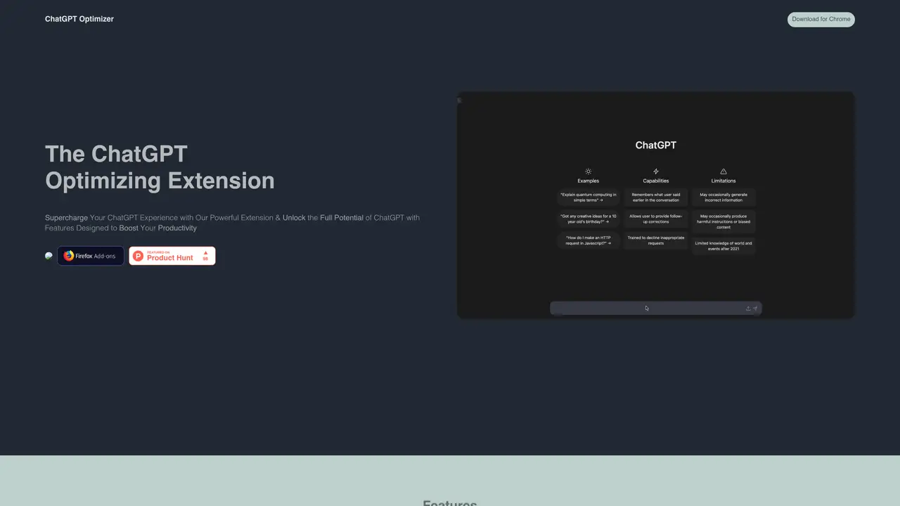 ChatGPT Optimizer for Chrome featured image