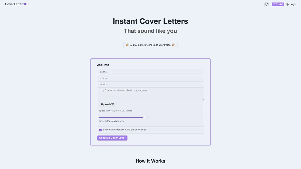 CoverLetterGPT featured image