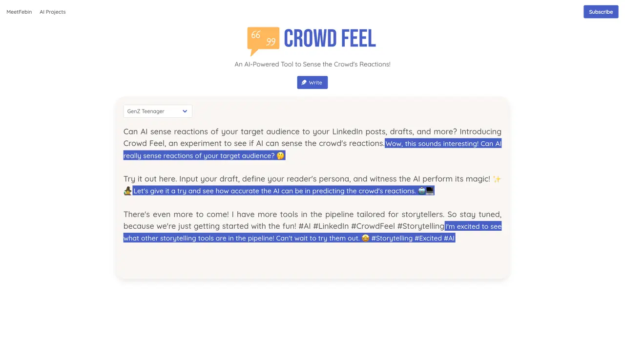 Crowd Feel featured image