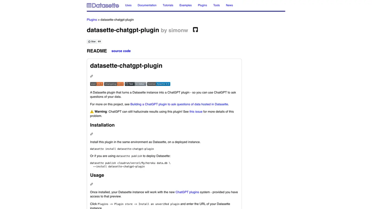 Datasette ChatGPT plugin featured image