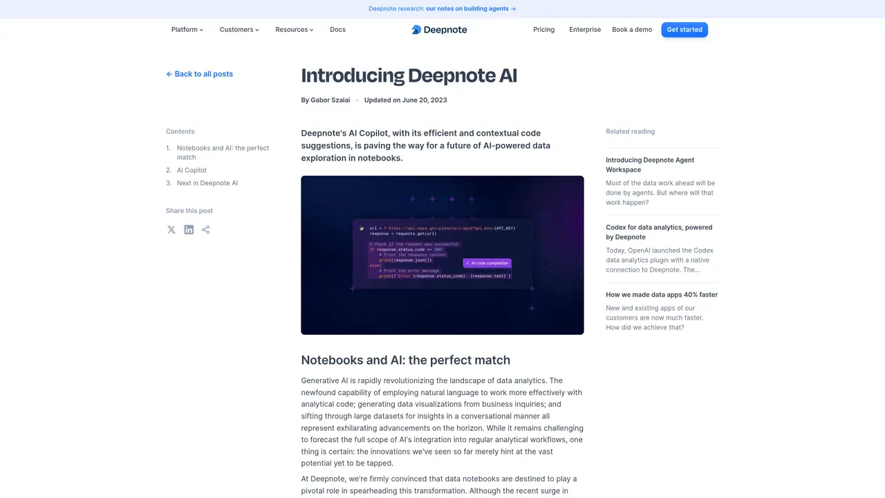 Deepnote featured image