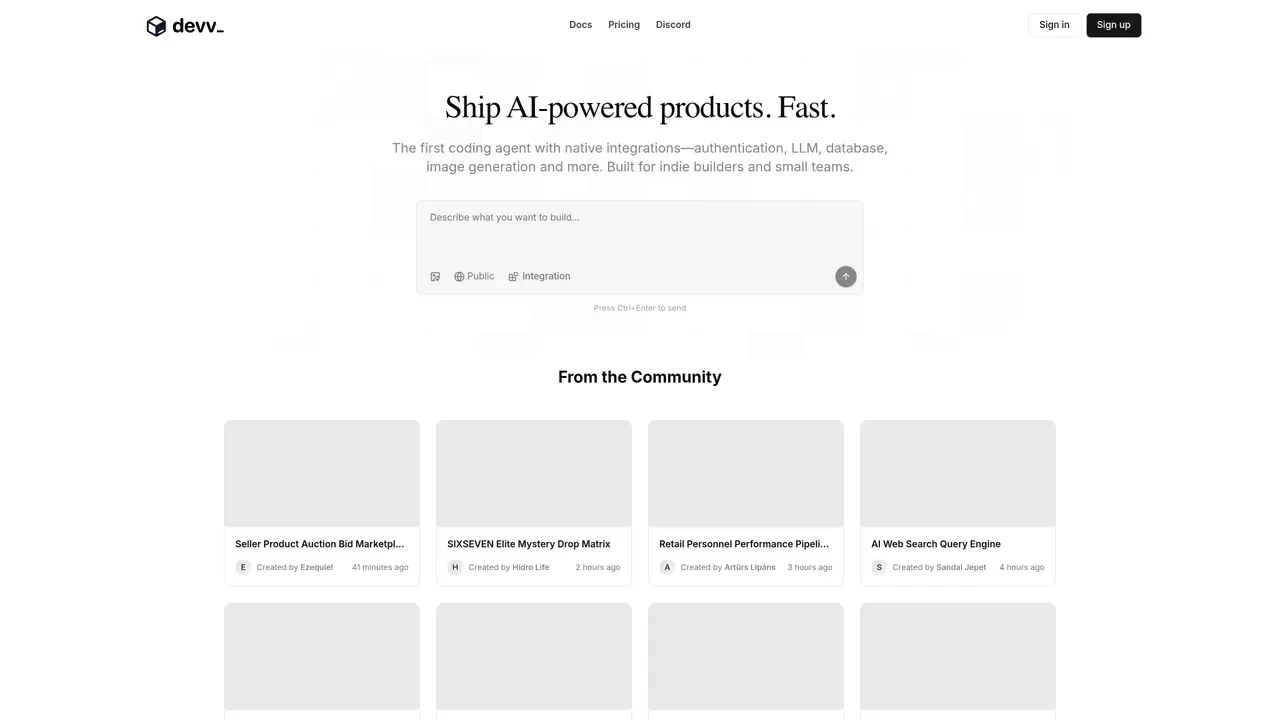 Devv AI featured image